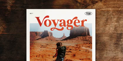 Orange Voyage Font Poster 4