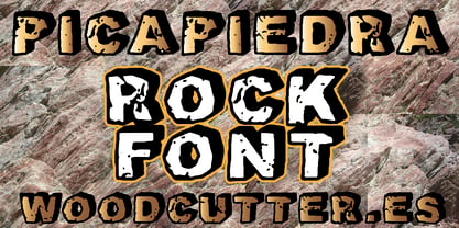 Picapiedra Font Poster 1