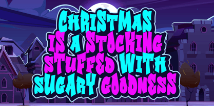 Weihnachten Graffiti Font Poster 2