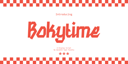 WTF Bokytime Font Poster 1