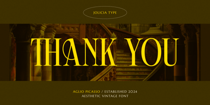 Aglio Picasso Font Poster 10