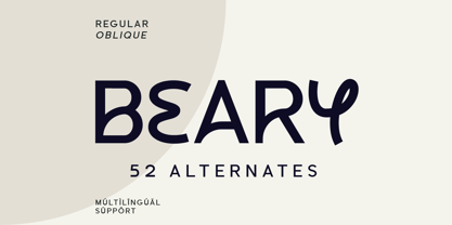 Beary Font Poster 1