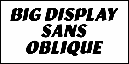 Big Display Sans JNL Font Poster 4