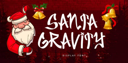 Santa Gravity Font Poster 1
