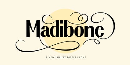 Madibone Font Poster 1