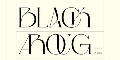 Black Aroug Font Poster 1