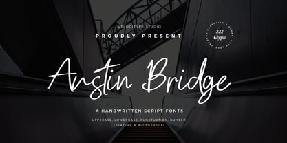 Austin Bridge Font Poster 1