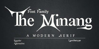 The Minang Font Poster 1