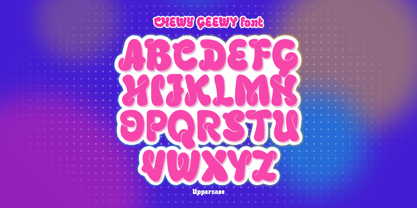 Chewy Geewy Font Poster 11