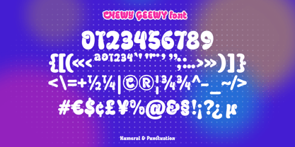 Chewy Geewy Font Poster 13