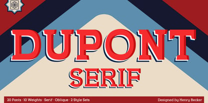 Dupont Serif Font Poster 1