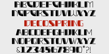 Deco Spring Font Poster 7