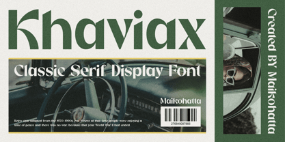 Khaviax Font Poster 1