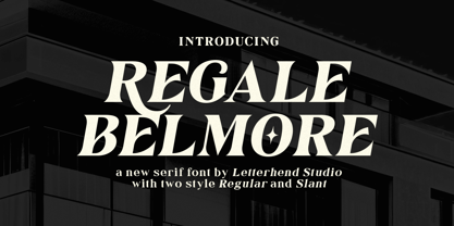 Regale Belmore Font Poster 1