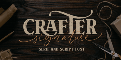 Crafter Signature Serif Font Poster 1