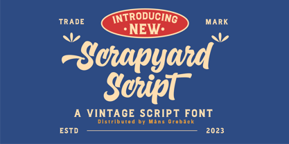 Scrapyard Script Font Poster 1