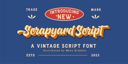 Scrapyard Script Font Poster 7