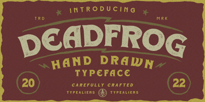 Deadfrog Font Poster 1