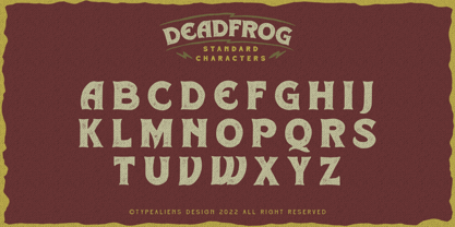 Deadfrog Font Poster 7