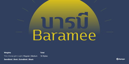 Baramee Font Poster 1