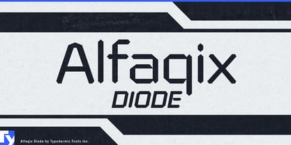 Alfaqix Diode Font Poster 1