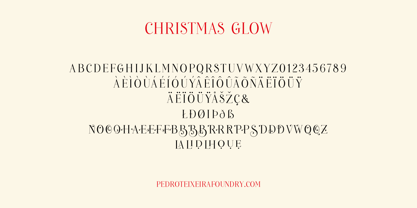 Christmas Glow Font Poster 4
