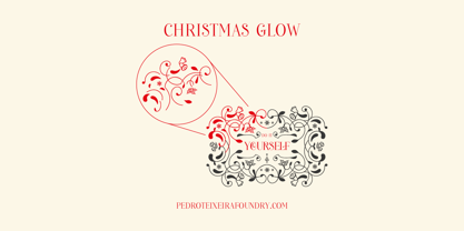 Christmas Glow Font Poster 3