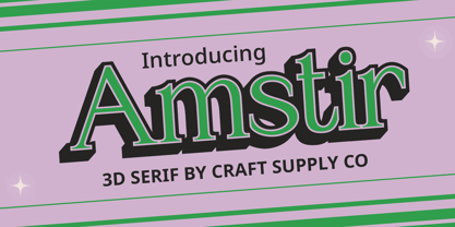 Amstir Font Poster 7