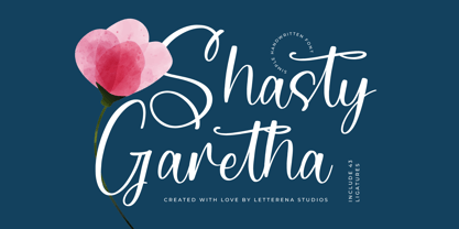 Shasty Garetha Italic Fuente Póster 1