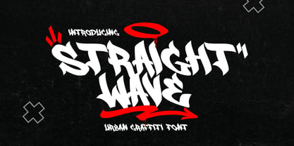 Straight Wave Font Poster 1