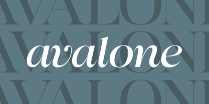 Avalone Font Poster 7