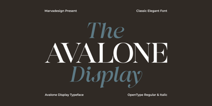 Avalone Font Poster 1