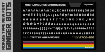 Ginger Bots Font Poster 7