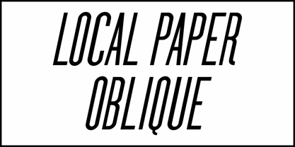 Local Paper JNL Font Poster 4