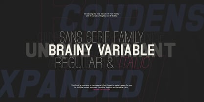 Brainy Font Poster 1