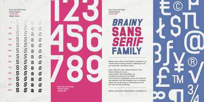 Brainy Font Poster 3