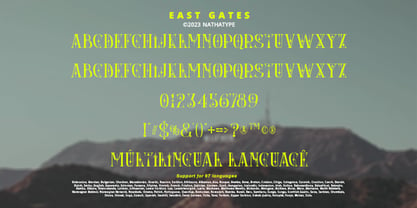 East Gates Font Poster 10