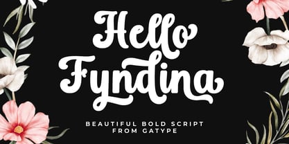 Hello Fyndina Font Poster 1