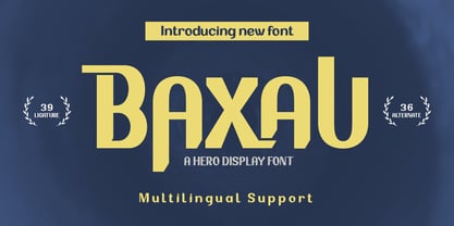 BAXAU Font Poster 1