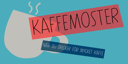 Kaffemoster Font Poster 1