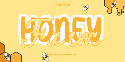 Honey farm font duo Fuente Póster 1