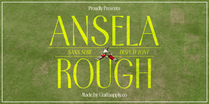 Ansela Rough Font Poster 1