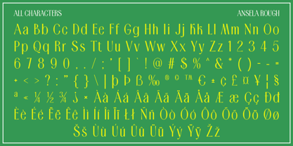 Ansela Rough Font Poster 6