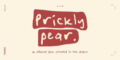 Prickly Pear Fuente Póster 1