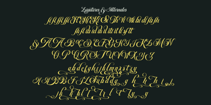 Fd Artheria Script Font Poster 6