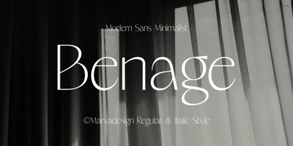 Benage Font Poster 1