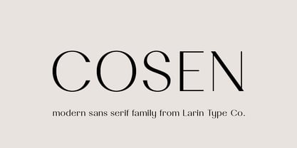 Cosen Font Poster 1
