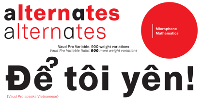 Vaud Pro Font Poster 7