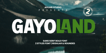 Gayo Land Font Poster 1