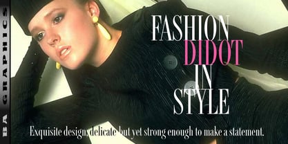 Fashion Didot Font Poster 1